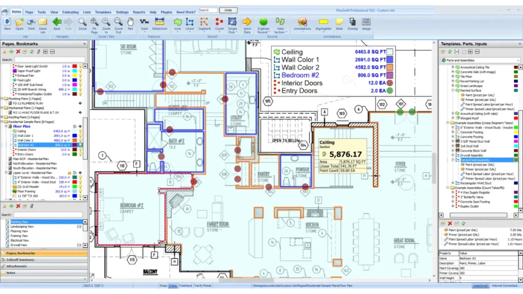 construction estimating software dashboard 2025